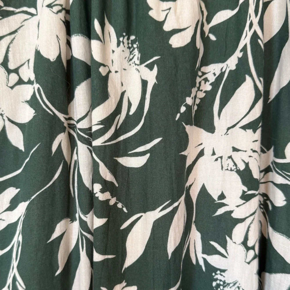 Abercrombie & Fitch Green Floral Maxi Dress